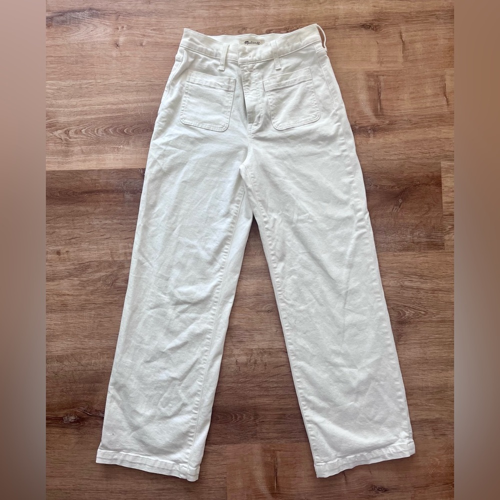 Madewell, The Emmett wide-leg full length jean: patch pocket edition